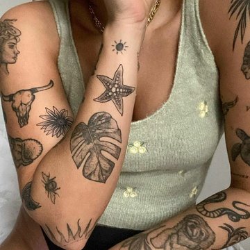 patchwork tattoos