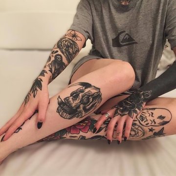 patchwork tattoos