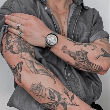 patchwork tattoos