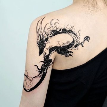 Chinese dragon tattoo