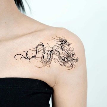 Chinese dragon tattoo