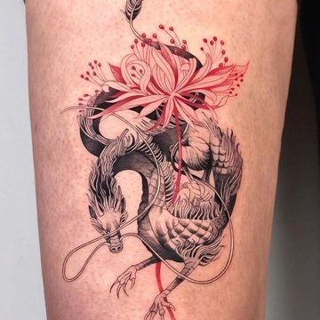 Chinese dragon tattoo