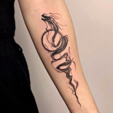 Chinese dragon tattoo