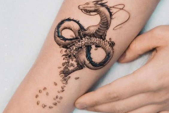 Chinese dragon tattoo