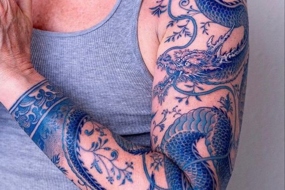 Chinese dragon tattoo