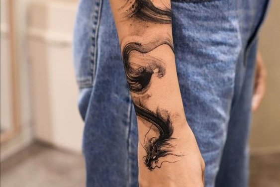 Chinese dragon tattoo