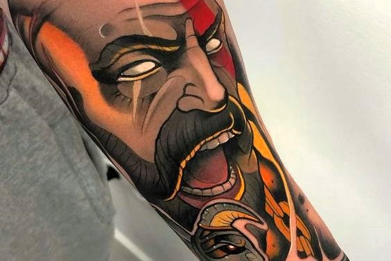 Kratos tattoo