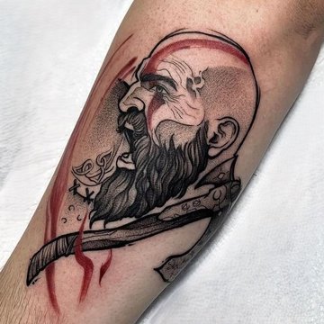 Kratos tattoo