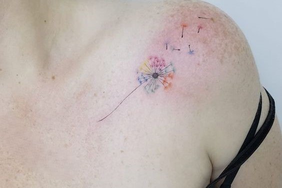 dandelion tattoo