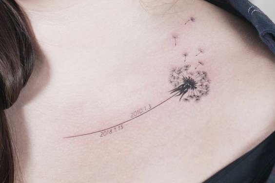 dandelion tattoo