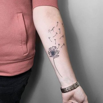 dandelion tattoo