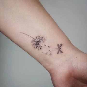 dandelion tattoo