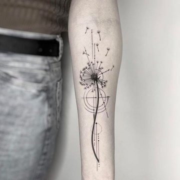 dandelion tattoo