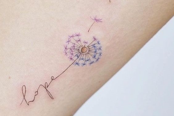 dandelion tattoo