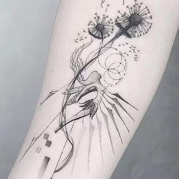 dandelion tattoo