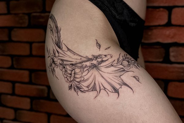 fine line tattoo