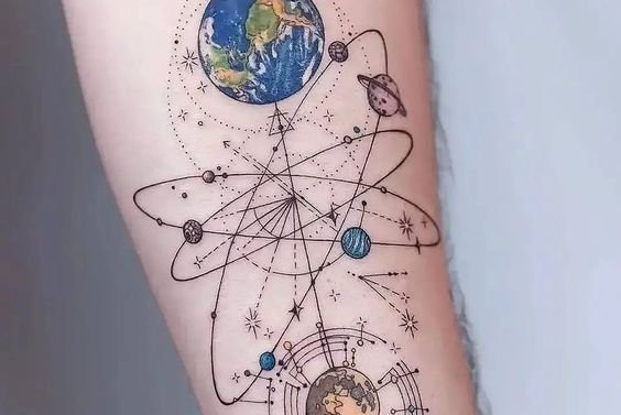 planet tattoos