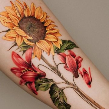 Sunflower Tattoo