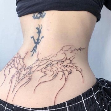 tramp stamp tattoo