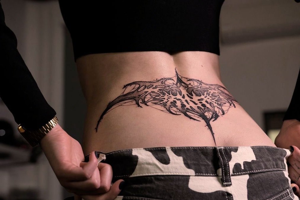tramp stamp tattoo