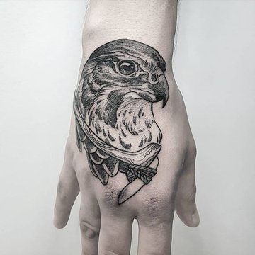 Hawk tattoo